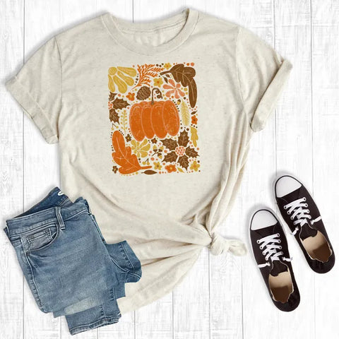 Fall Hand Drawn Pumpkin Cream